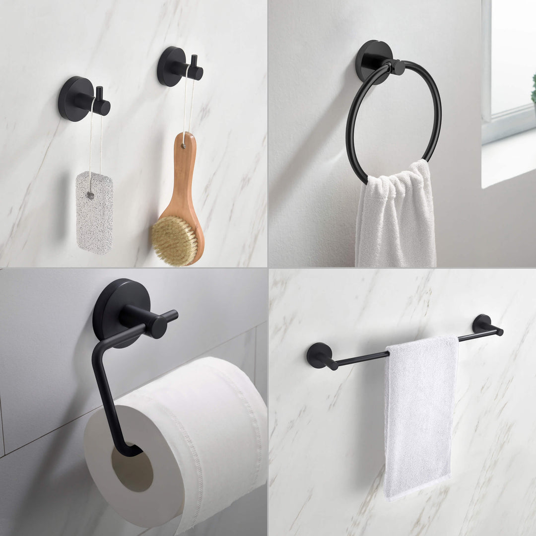 Halo 5-Piece Bathroom Hardware Set in 4