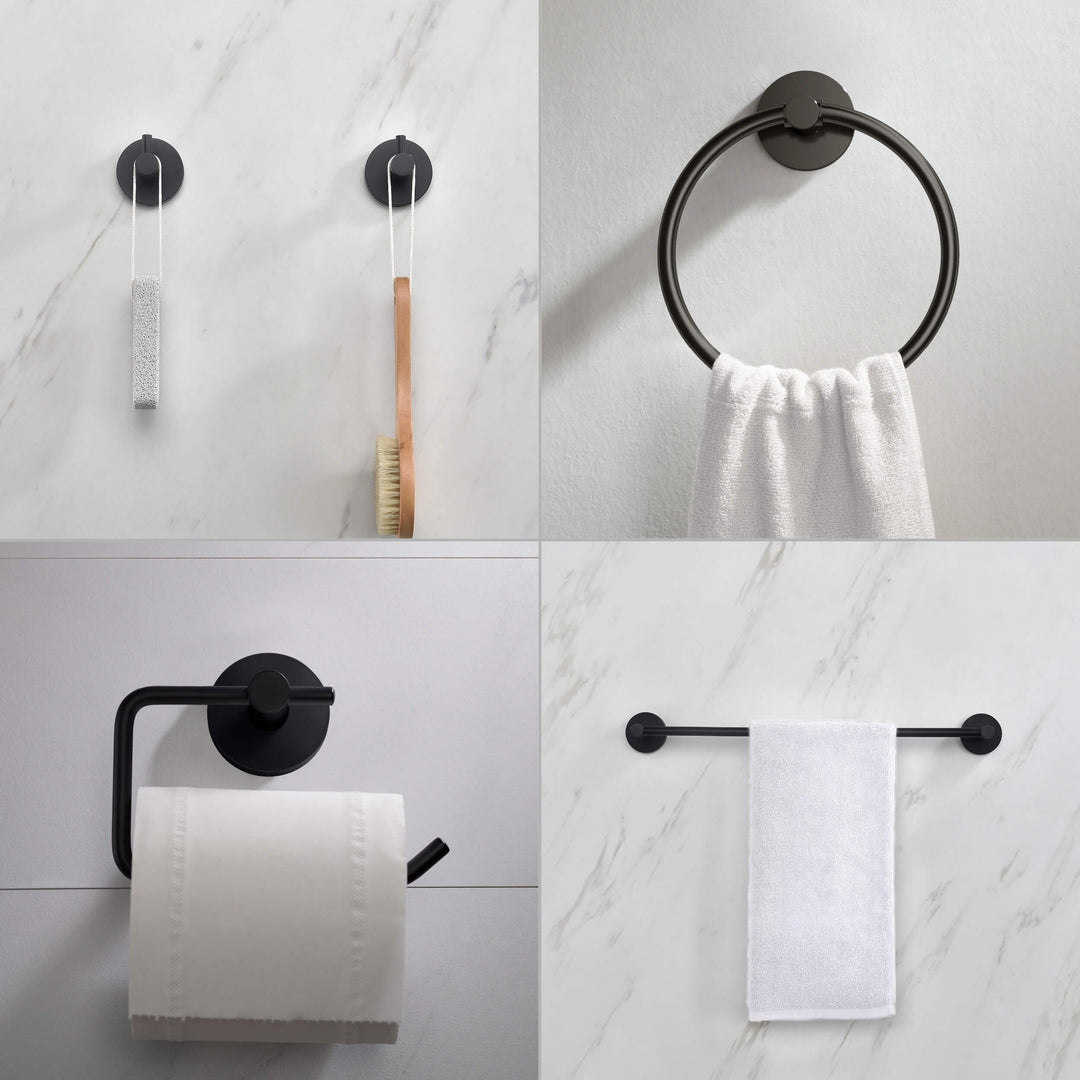 Halo 5-Piece Bathroom Hardware Set in 4
