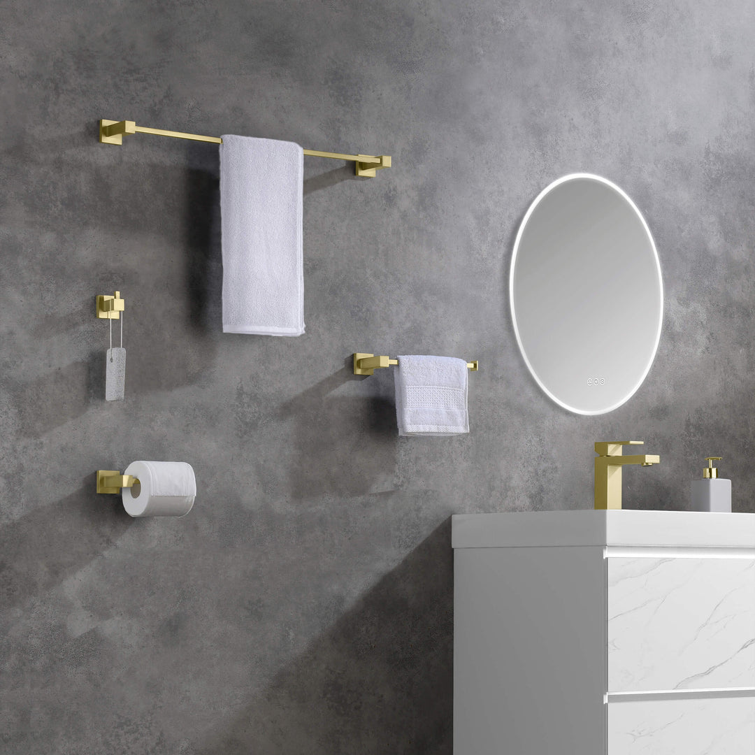 Quadra 5-Piece Bathroom Hardware Set