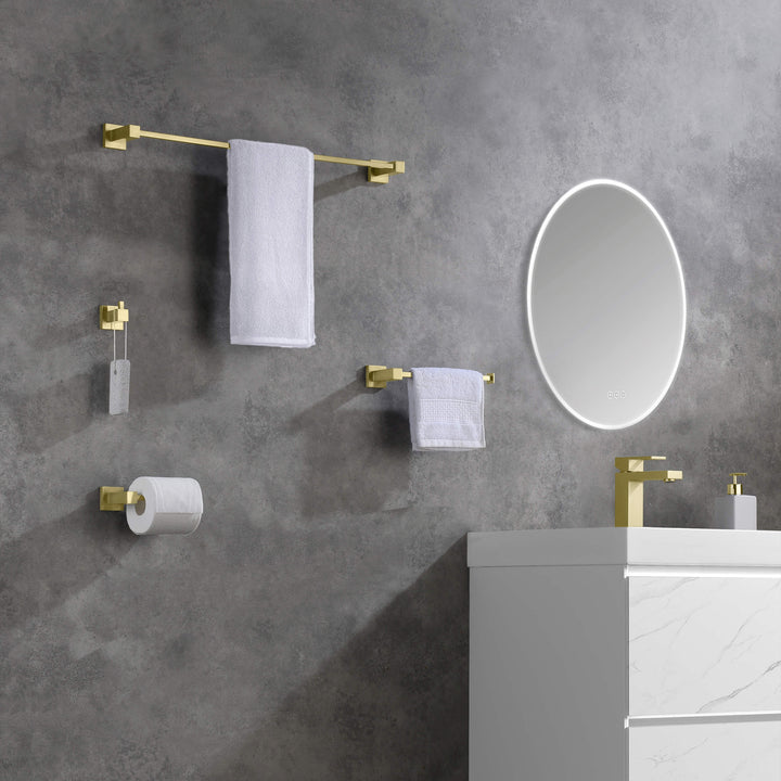 Quadra 5-Piece Bathroom Hardware Set
