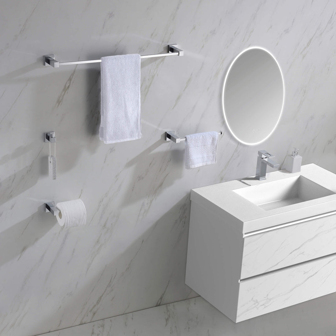Quadra 5-Piece Bathroom Hardware Set