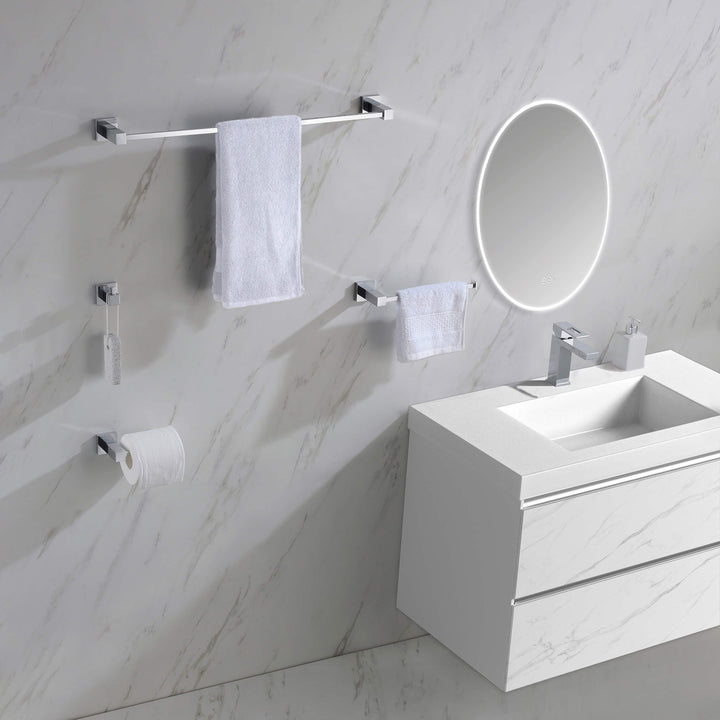 Quadra 5-Piece Bathroom Hardware Set
