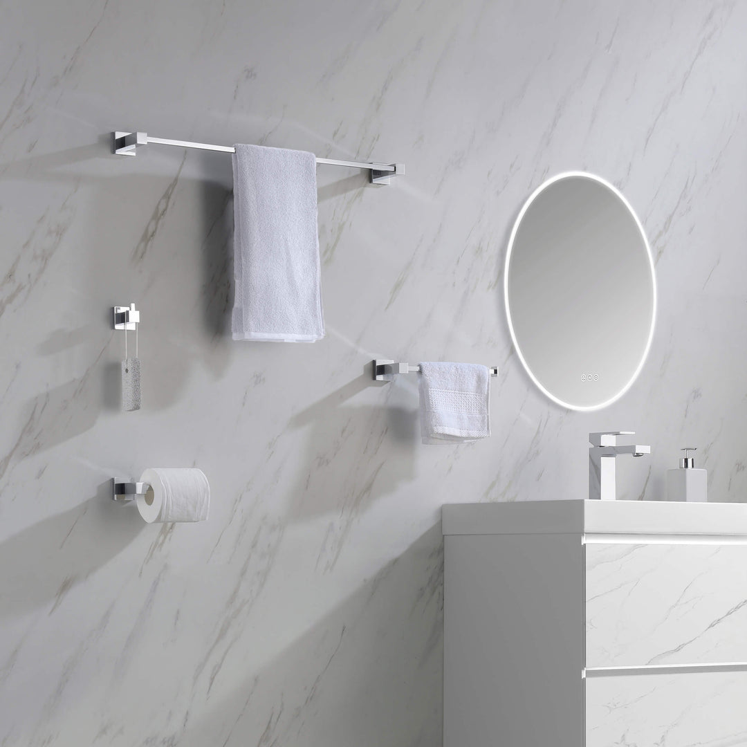 Quadra 5-Piece Bathroom Hardware Set
