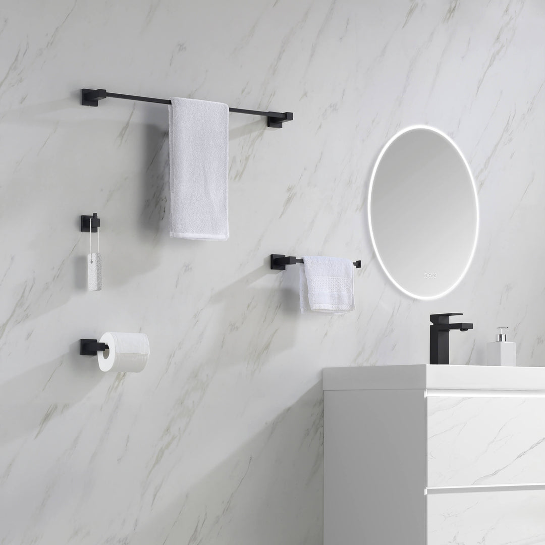 Quadra 5-Piece Bathroom Hardware Set