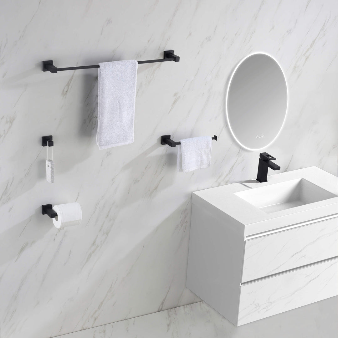 Quadra 5-Piece Bathroom Hardware Set