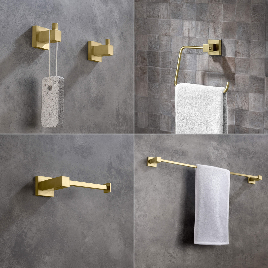 Quadra 5-Piece Bathroom Hardware Set in 1