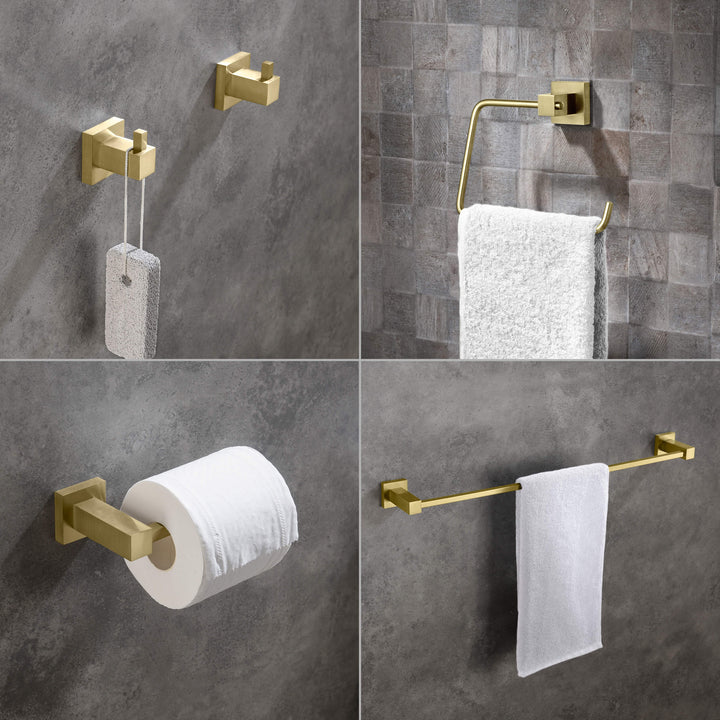Quadra 5-Piece Bathroom Hardware Set in 1