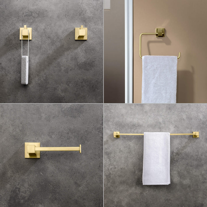 Quadra 5-Piece Bathroom Hardware Set in 1