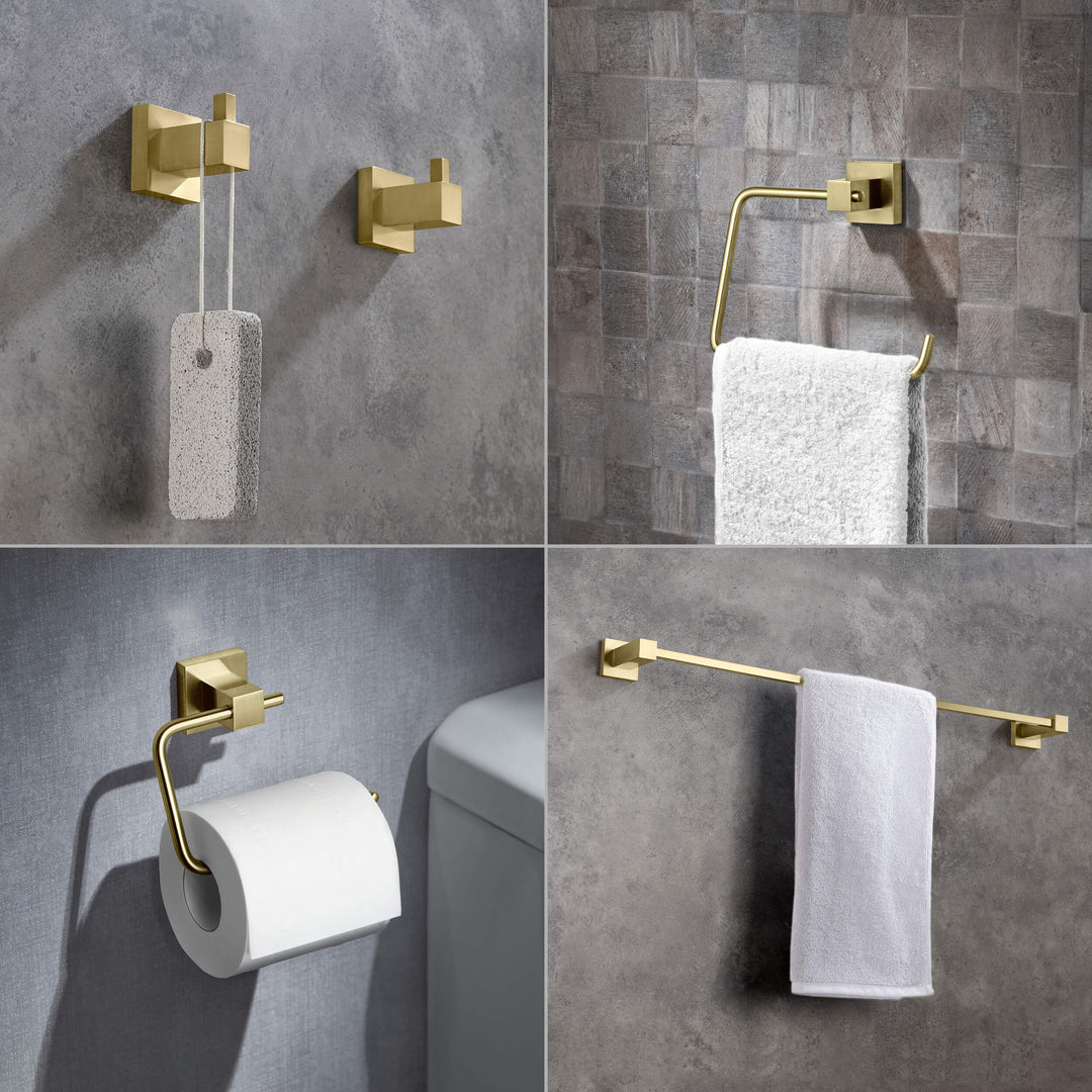 Quadra 5-Piece Bathroom Hardware Set in 2