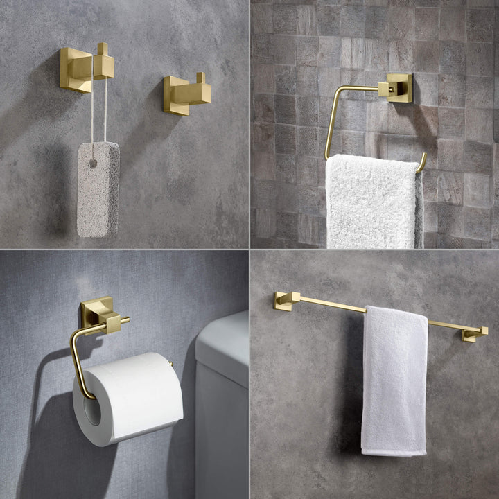 Quadra 5-Piece Bathroom Hardware Set in 2