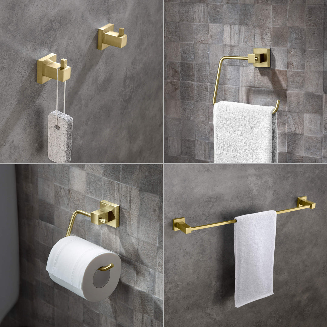 Quadra 5-Piece Bathroom Hardware Set in 2