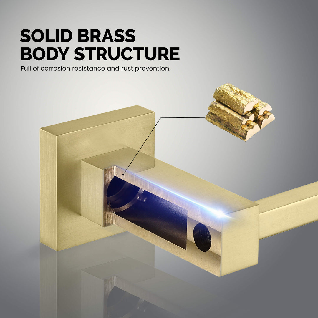 Quadra 5-Piece Bathroom Hardware Set in 3