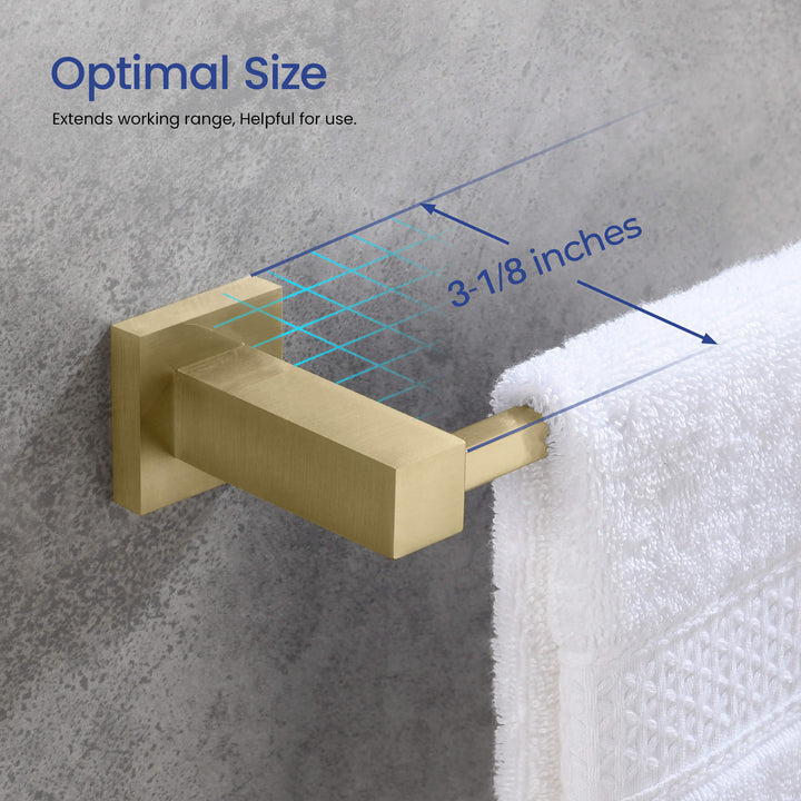 Quadra 5-Piece Bathroom Hardware Set in 4