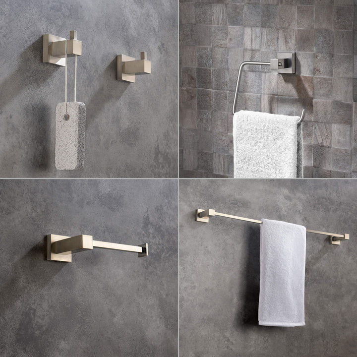 Quadra 5-Piece Bathroom Hardware Set in 1