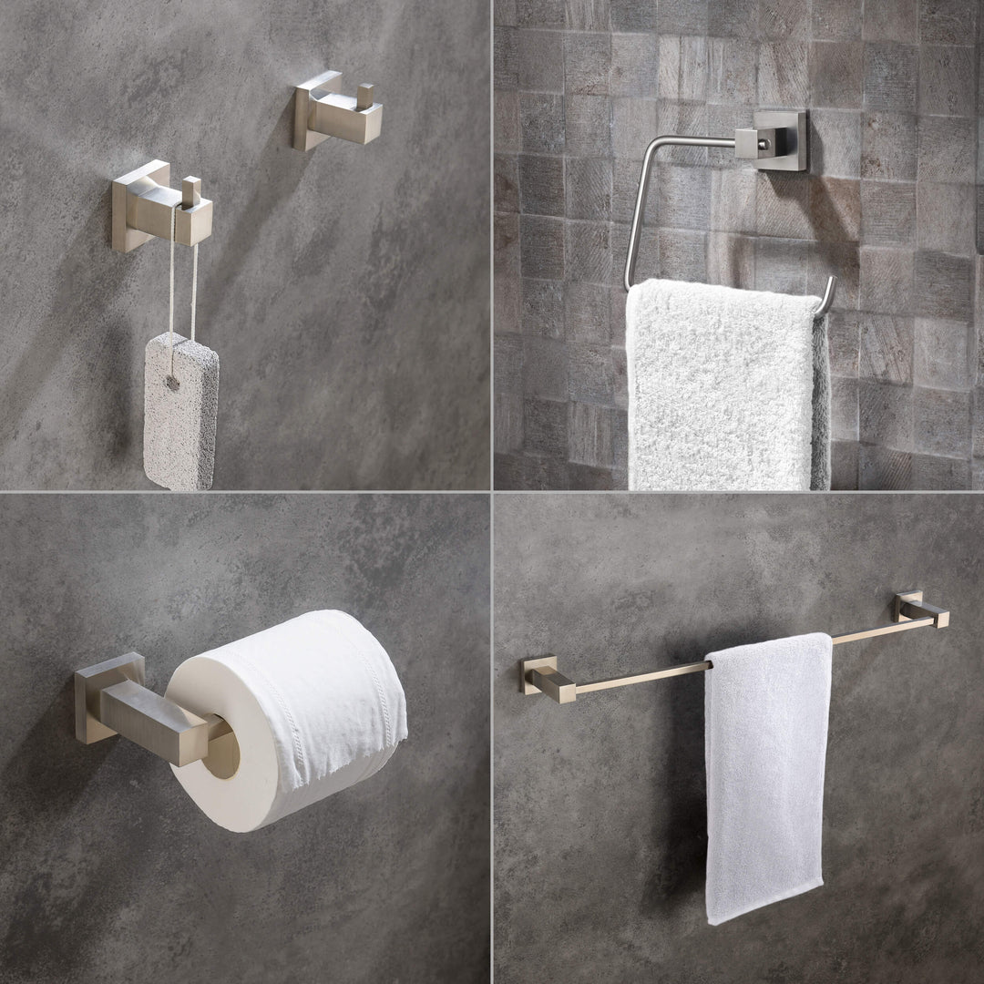 Quadra 5-Piece Bathroom Hardware Set in 1