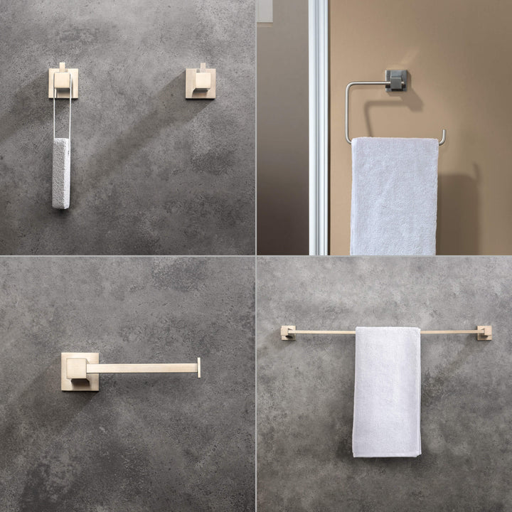 Quadra 5-Piece Bathroom Hardware Set in 1