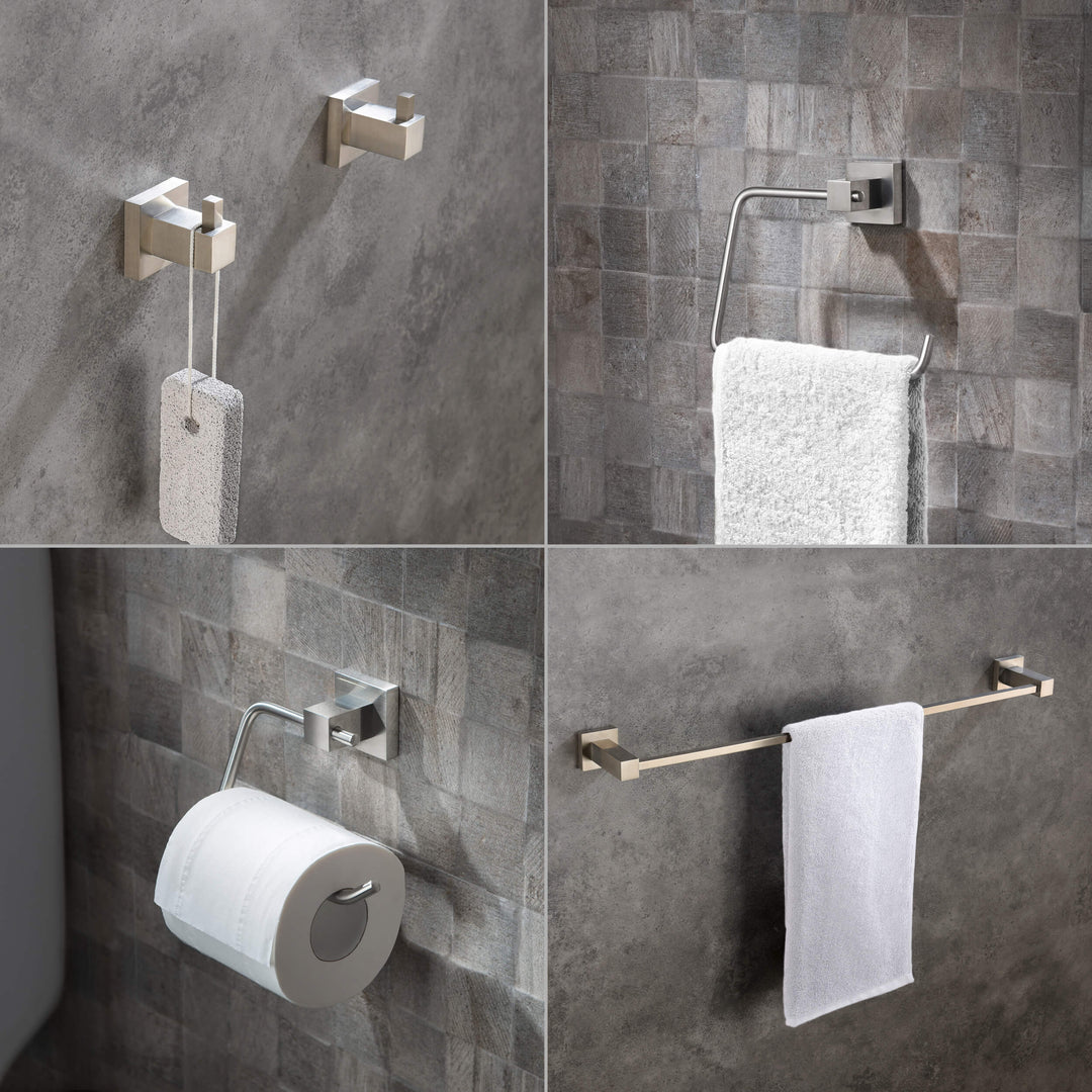 Quadra 5-Piece Bathroom Hardware Set in 2