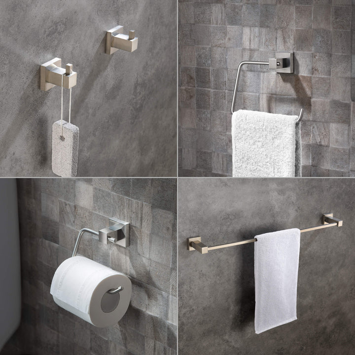 Quadra 5-Piece Bathroom Hardware Set in 2