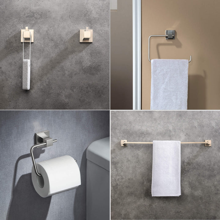 Quadra 5-Piece Bathroom Hardware Set in 2