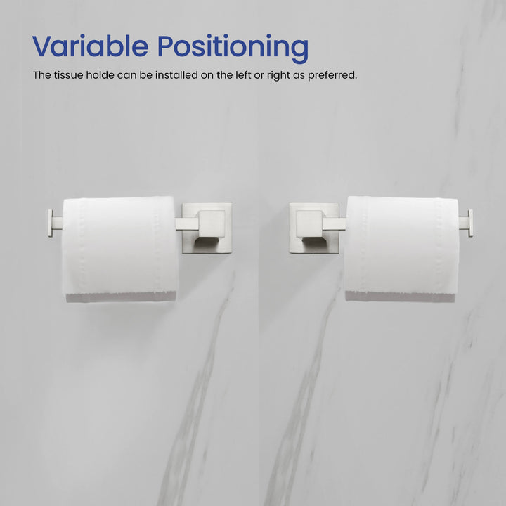 Quadra 5-Piece Bathroom Hardware Set in 3