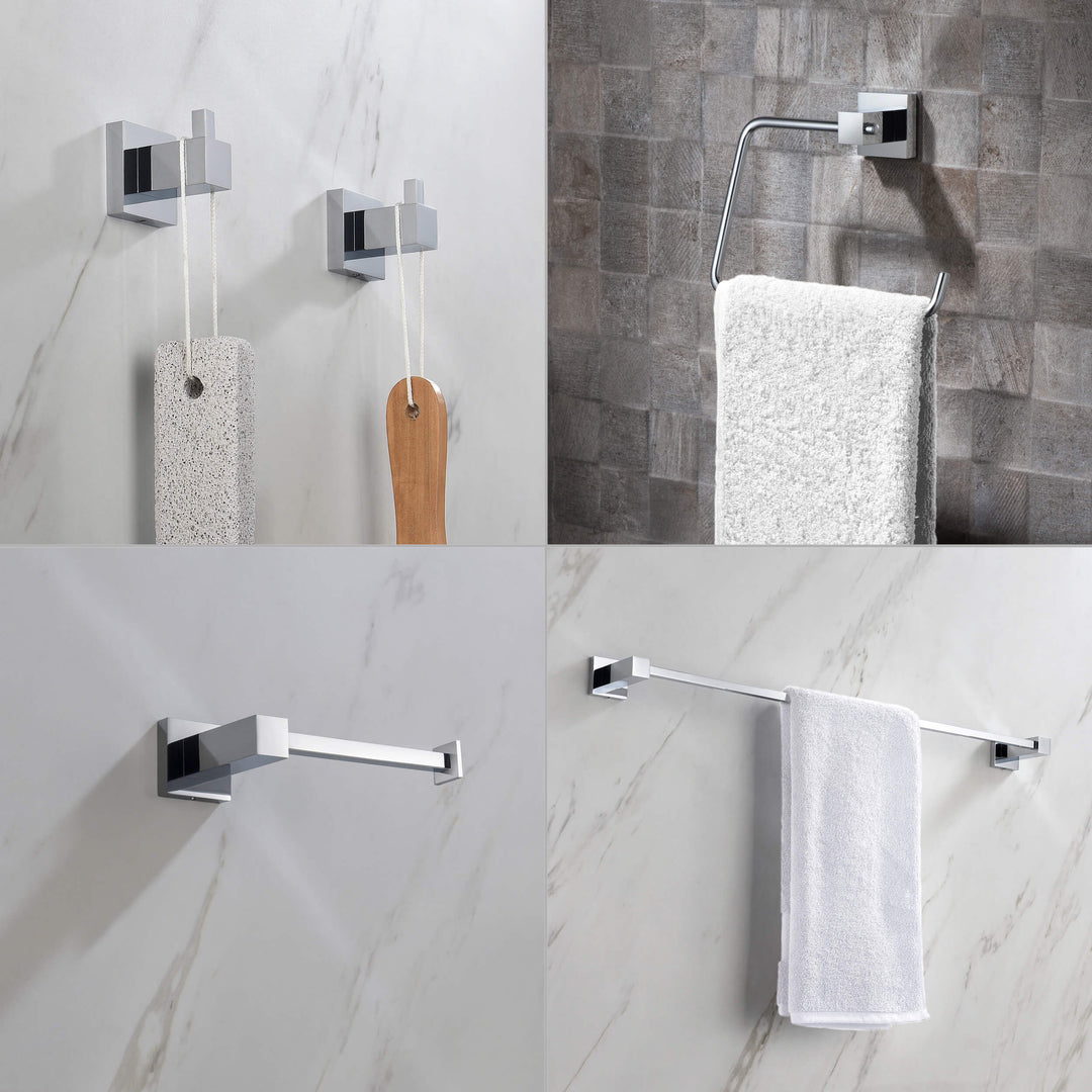 Quadra 5-Piece Bathroom Hardware Set in 1