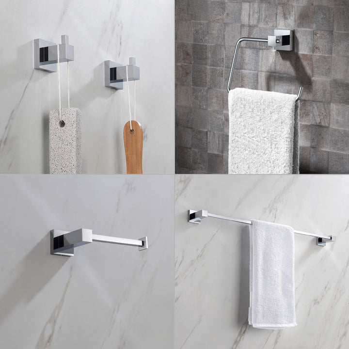 Quadra 5-Piece Bathroom Hardware Set in 1