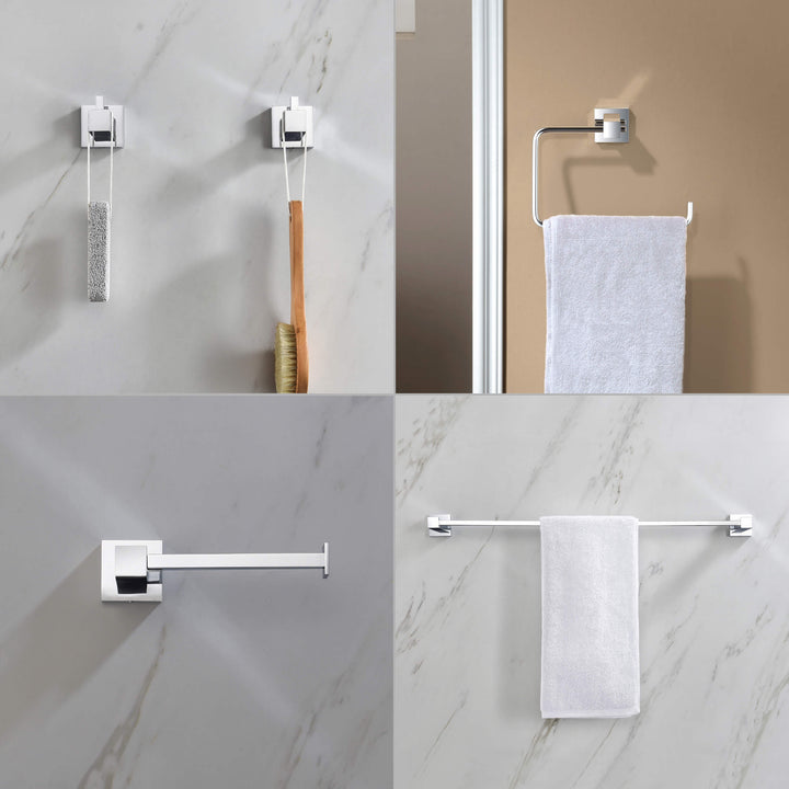 Quadra 5-Piece Bathroom Hardware Set in 1
