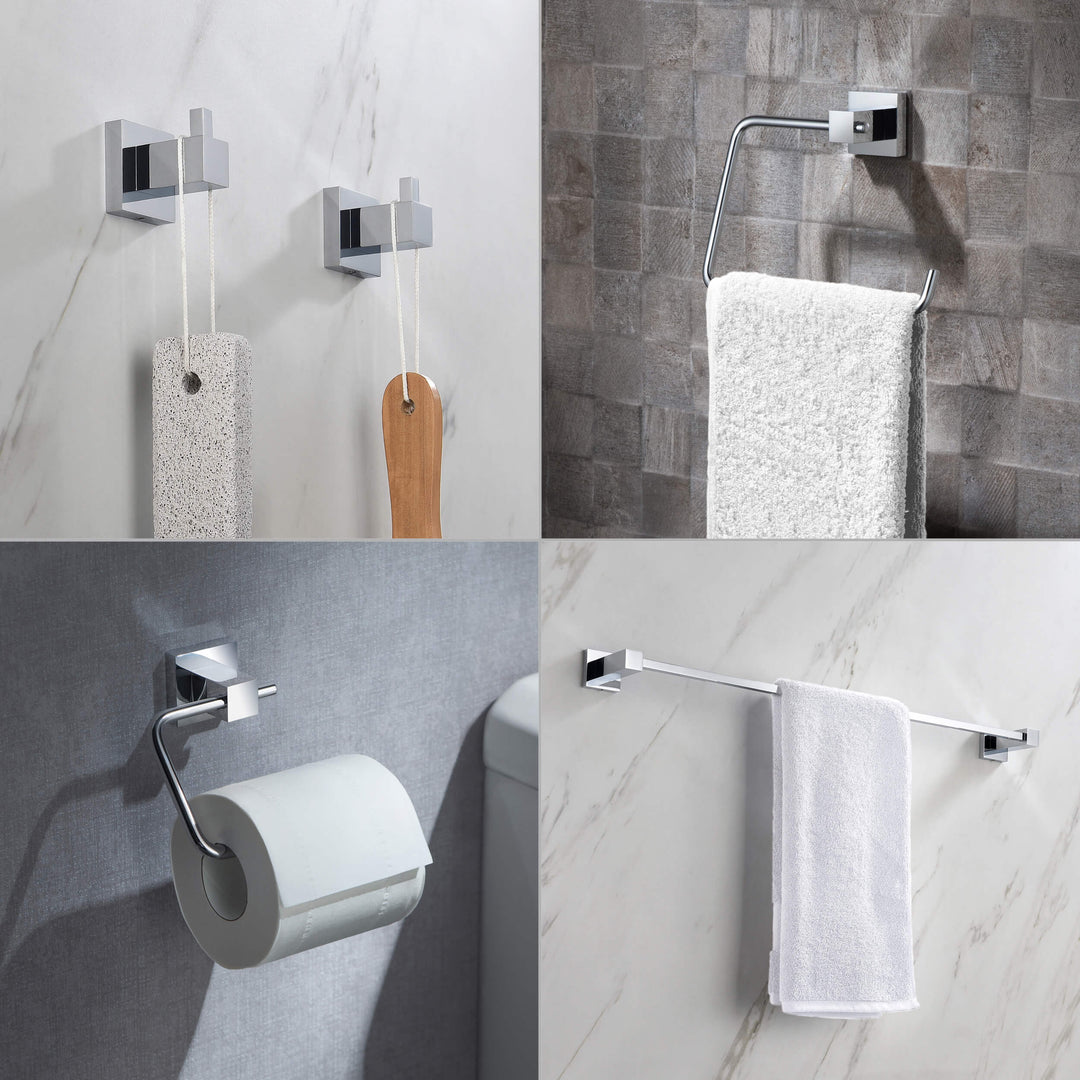 Quadra 5-Piece Bathroom Hardware Set in 2