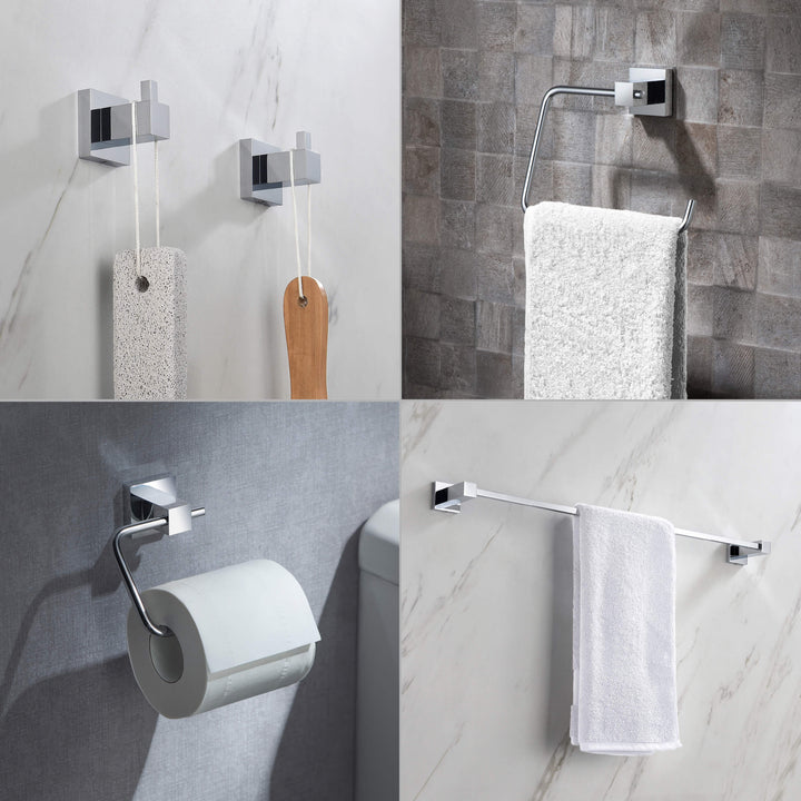 Quadra 5-Piece Bathroom Hardware Set in 2
