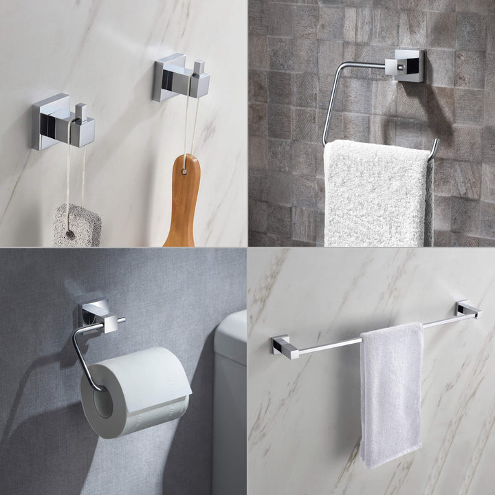 Quadra 5-Piece Bathroom Hardware Set in 2