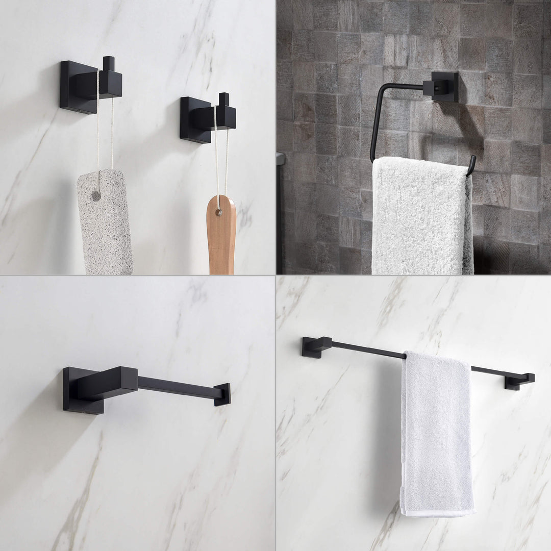 Quadra 5-Piece Bathroom Hardware Set in 1