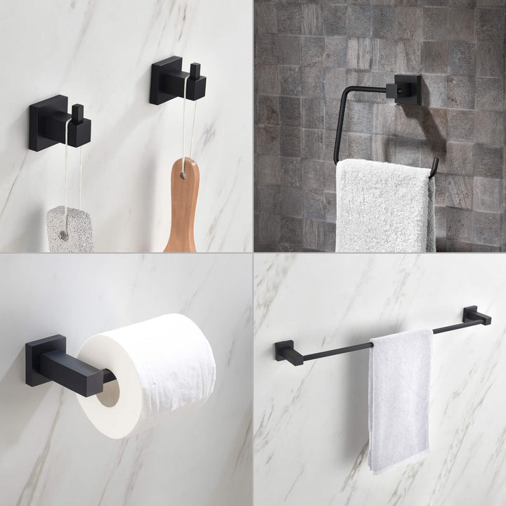 Quadra 5-Piece Bathroom Hardware Set in 1