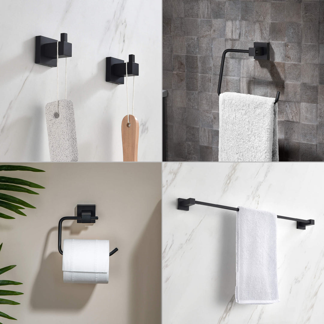 Quadra 5-Piece Bathroom Hardware Set in 2