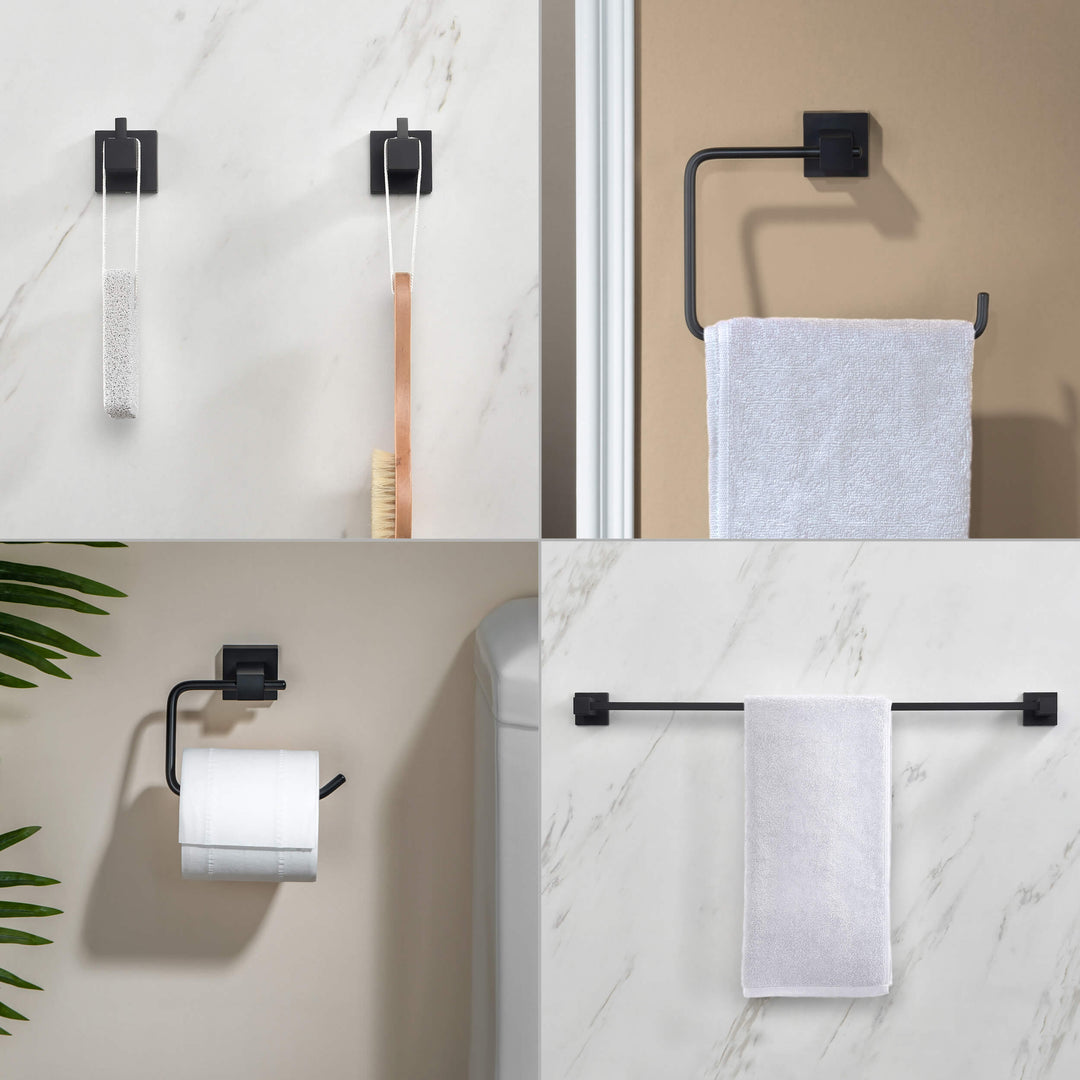 Quadra 5-Piece Bathroom Hardware Set in 2