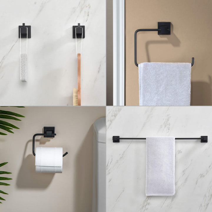 Quadra 5-Piece Bathroom Hardware Set in 2