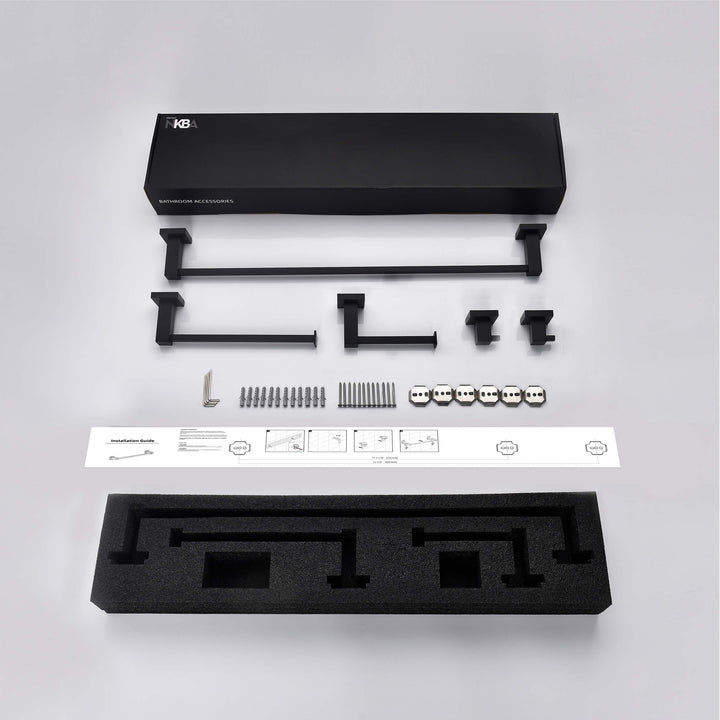 Quadra 5-Piece Bathroom Hardware Set