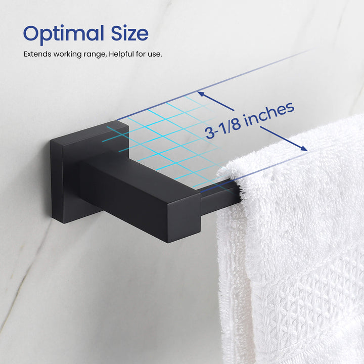 Quadra 5-Piece Bathroom Hardware Set in 3