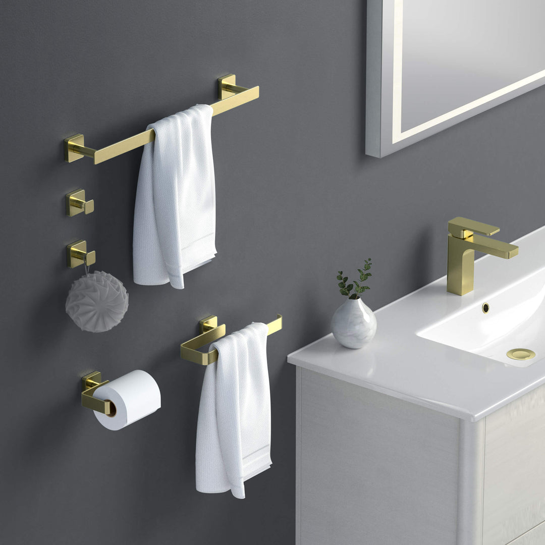 Fusion 5-Piece Bathroom Hardware Set in 1