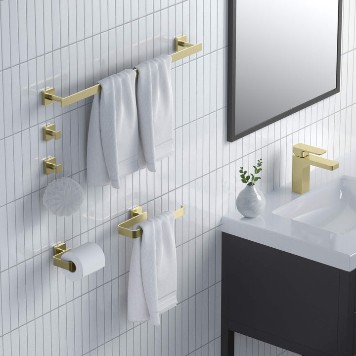 Fusion 5-Piece Bathroom Hardware Set