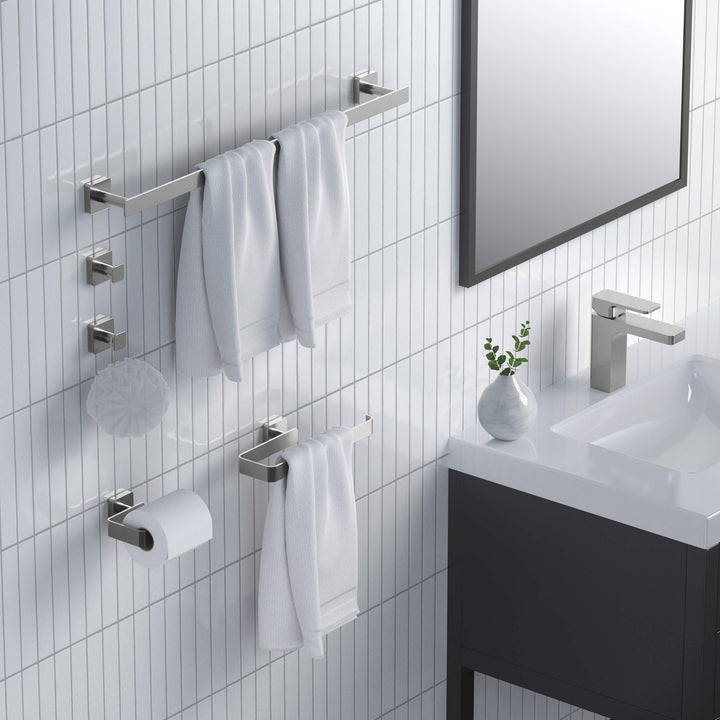 Fusion 5-Piece Bathroom Hardware Set