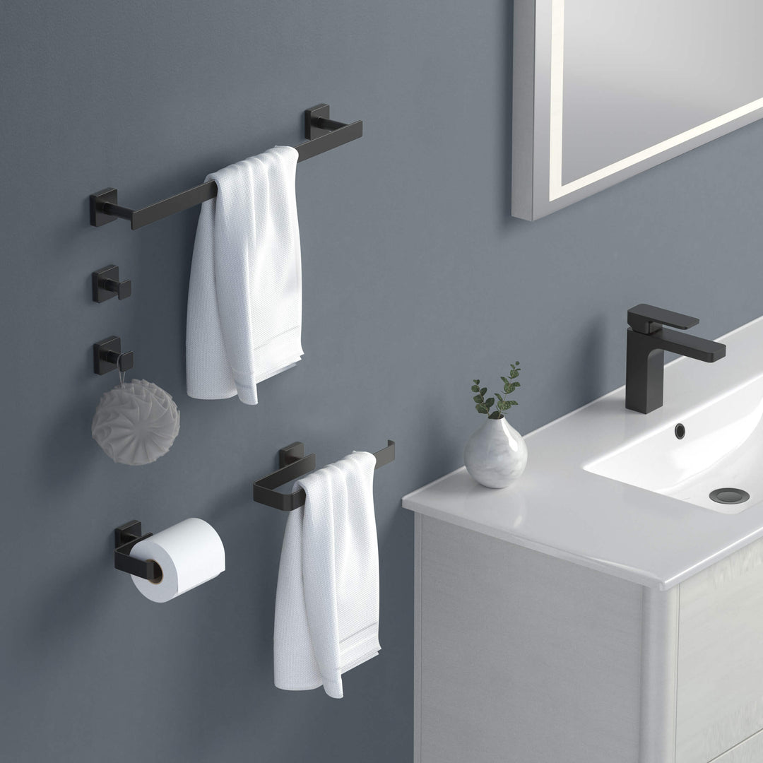 Fusion 5-Piece Bathroom Hardware Set in 1
