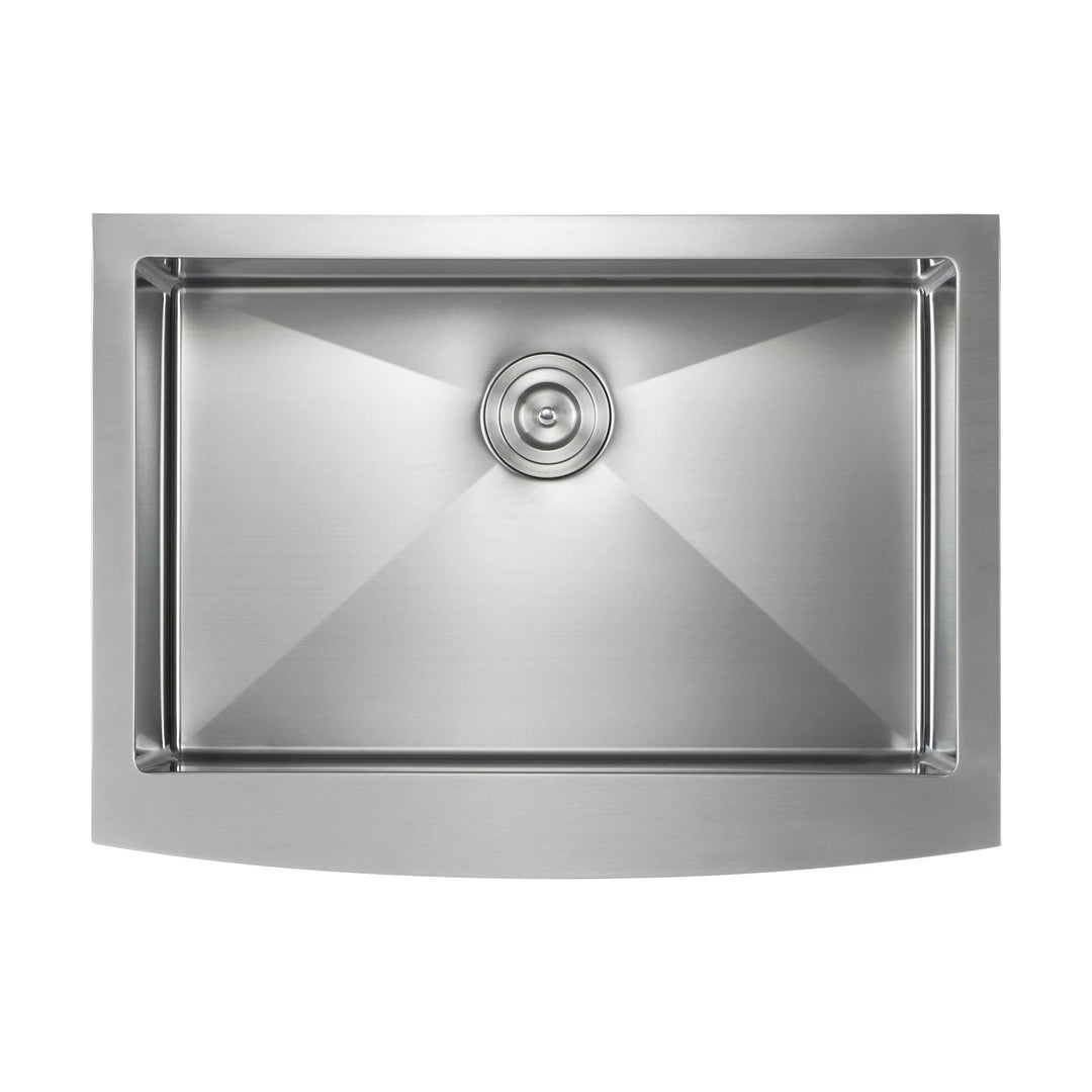 30" Farmhouse Apron Single Bowl Stainless Steel Kitchen Sink