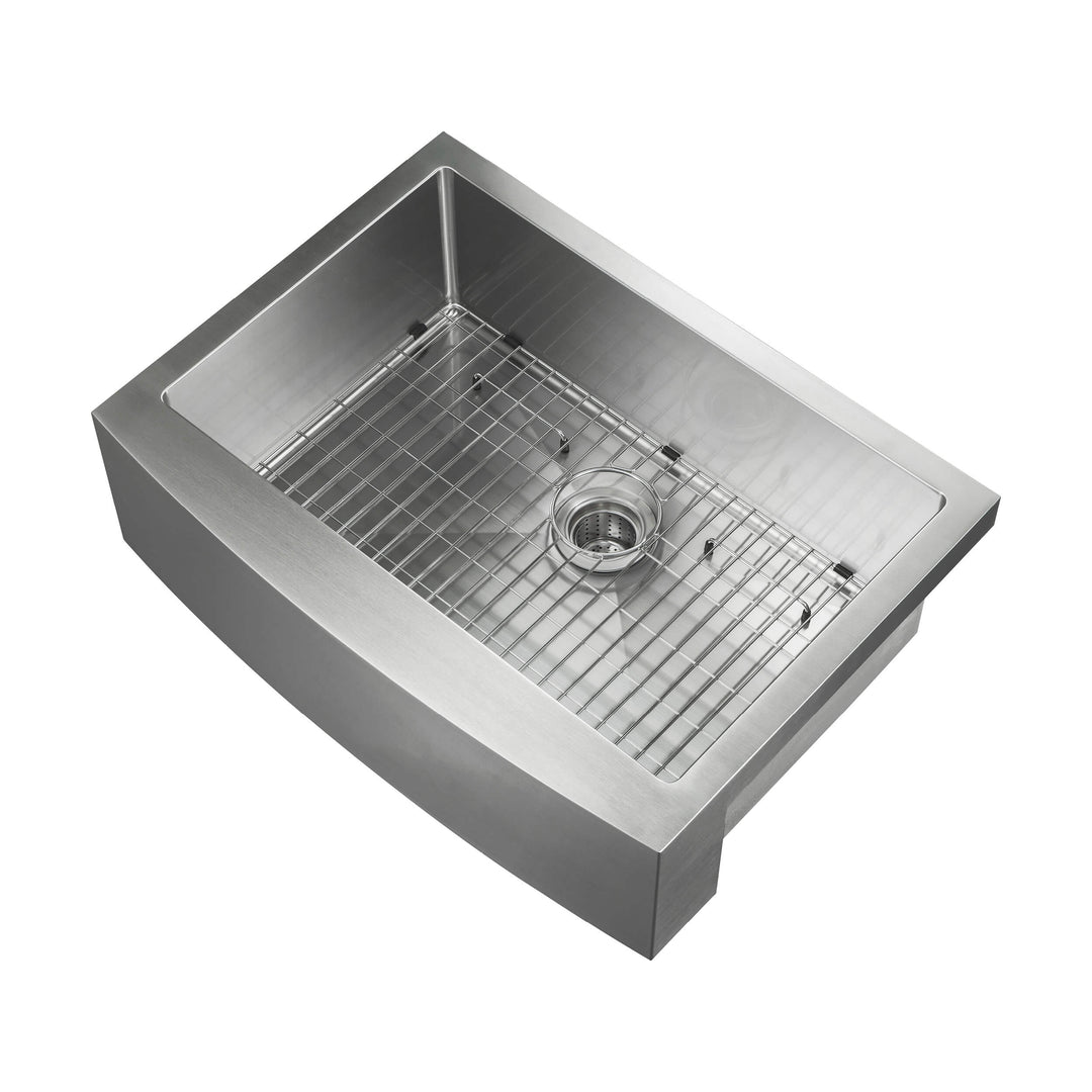 30" Farmhouse Apron Single Bowl Stainless Steel Kitchen Sink