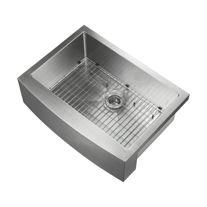 30" Farmhouse Apron Single Bowl Stainless Steel Kitchen Sink