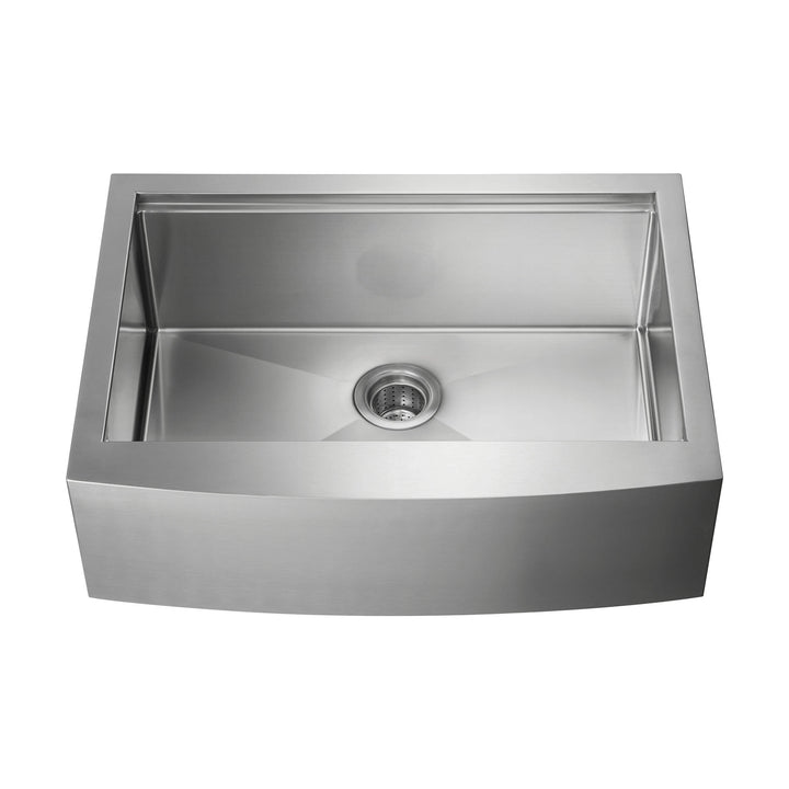 30" Farmhouse Apron Single Bowl Stainless Steel Workstation Kitchen Sink