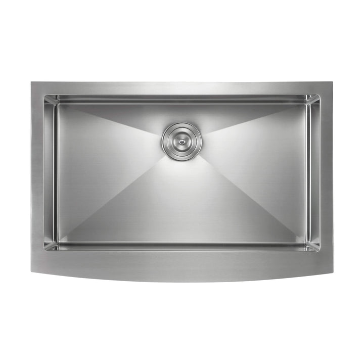 33" Farmhouse Apron Single Bowl Stainless Steel Kitchen Sink
