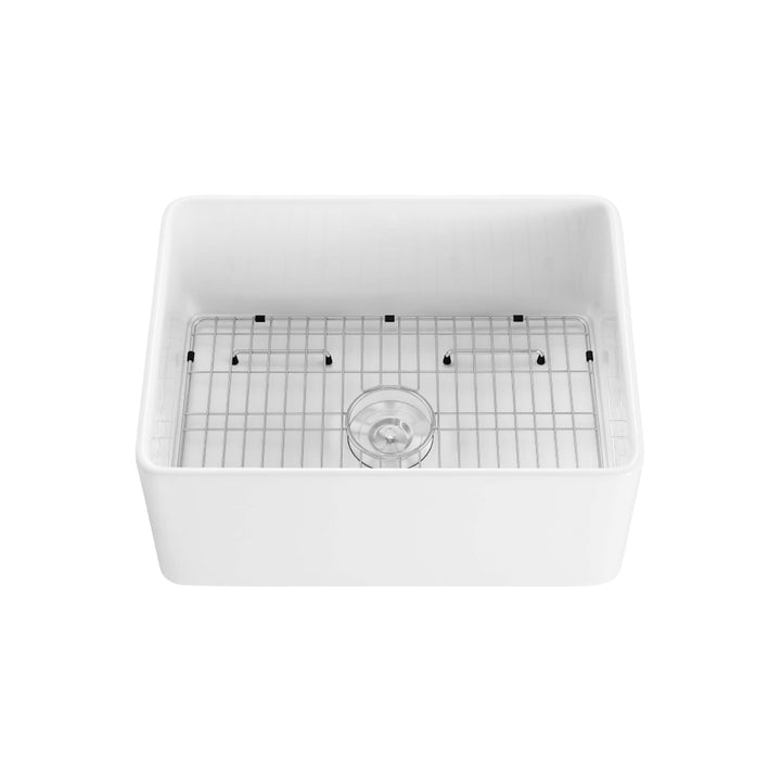 Nova 24" Single Bowl Fireclay Farmhouse Kitchen Sink