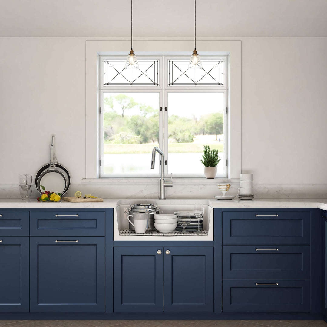 Nova 30" Single Bowl Fireclay Farmhouse Kitchen Sink