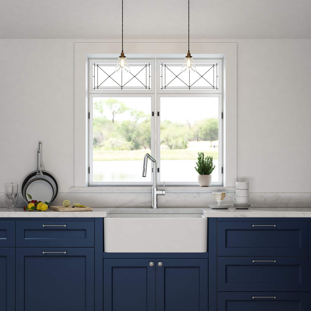 Nova 30" Single Bowl Fireclay Farmhouse Kitchen Sink