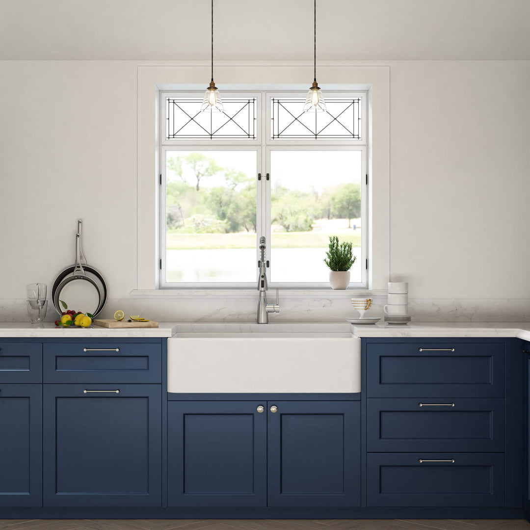 Nova 36" Single Bowl Fireclay Farmhouse Kitchen Sink